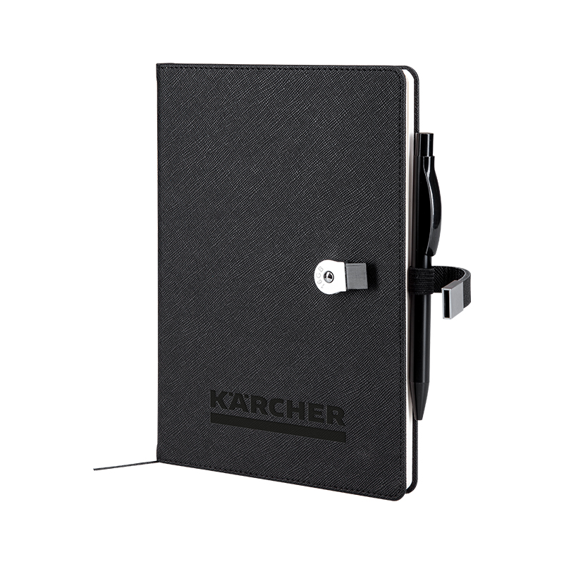  Siyah 15 x 21 Termo Deri̇ USB'li Defter