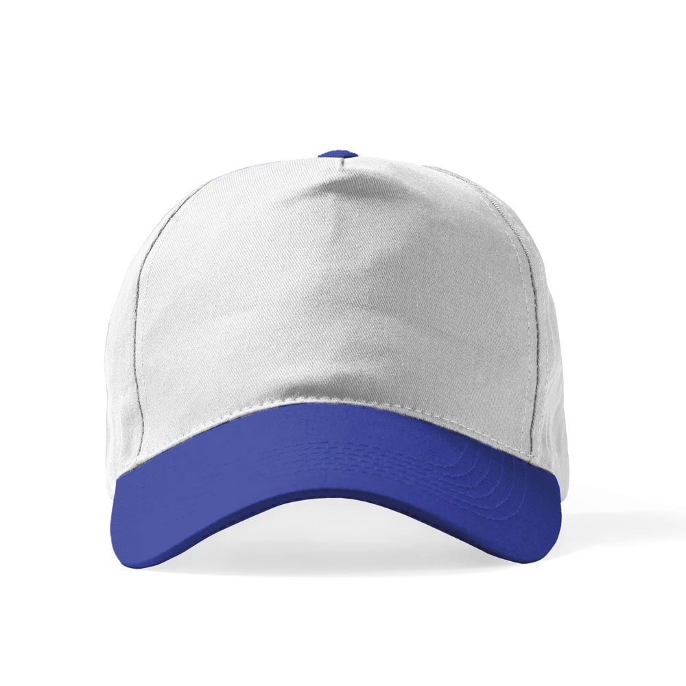  İthaPolyesteŞapka Beyaz - Saks Mavi