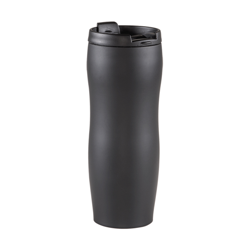  Beyaz Çelik Kupa / 400 ml Siyah