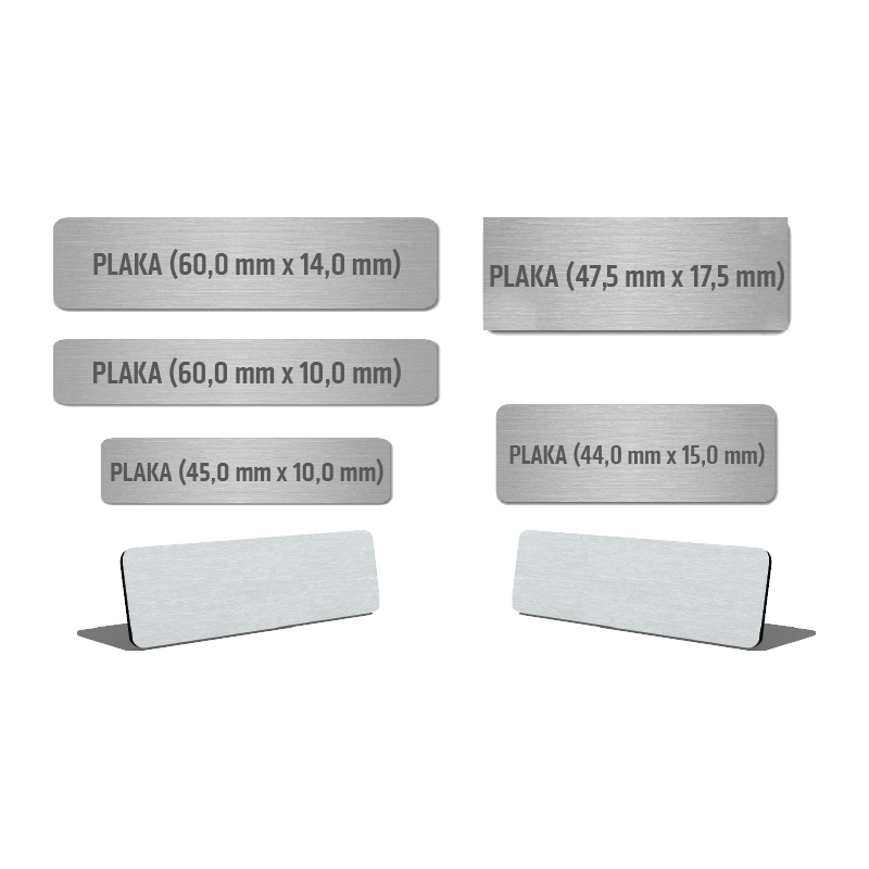  15X44mm MetaPlaka Plaka-4717