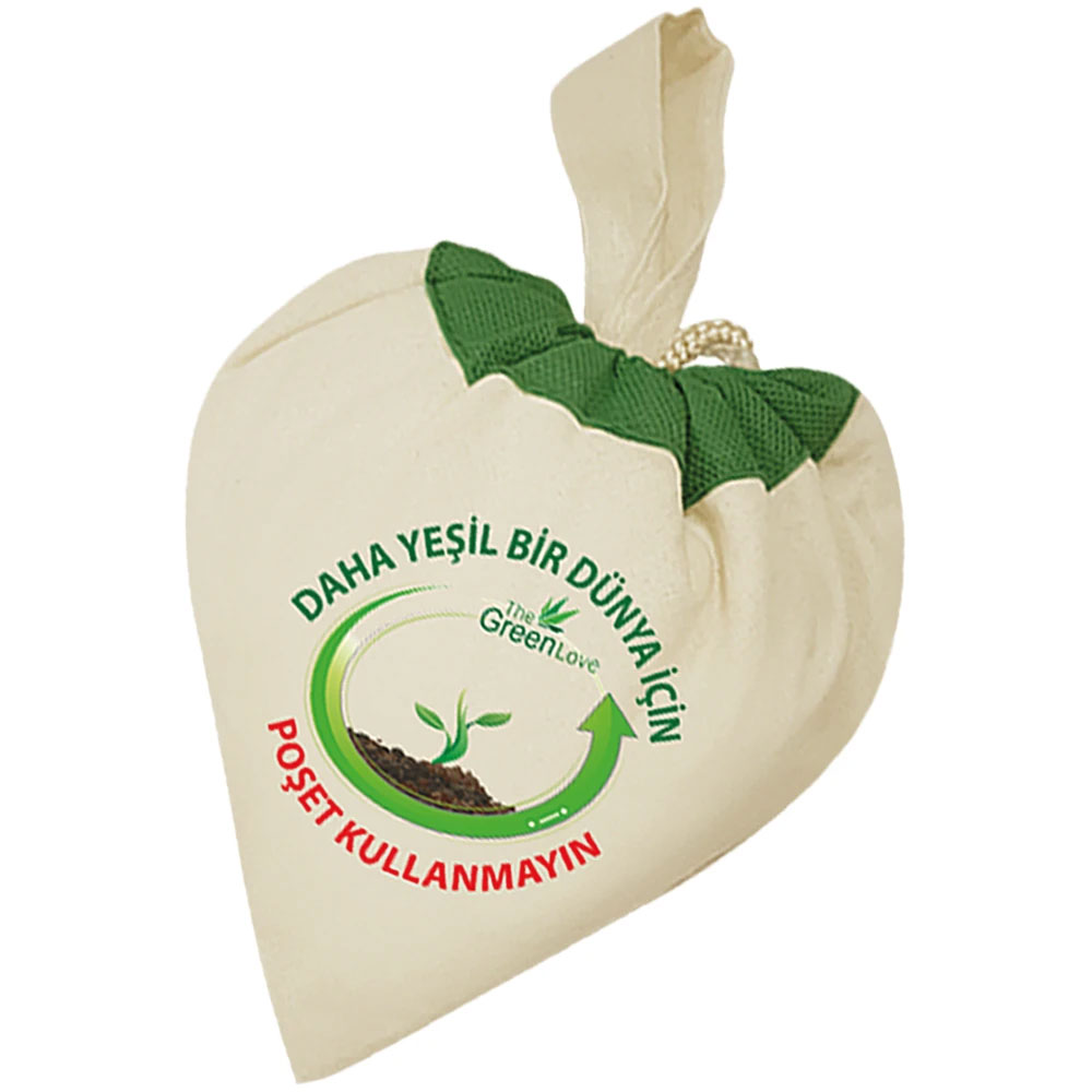  İp Büzgülü Ham Bez Çanta