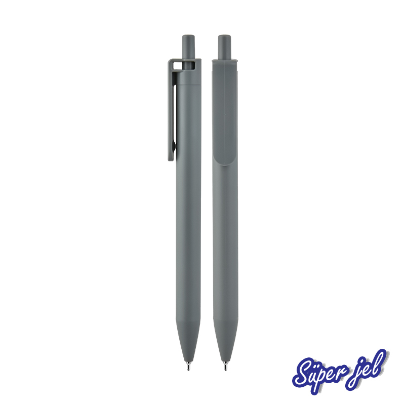  Beyaz Plastik SüpeJeRefiKalem Gri