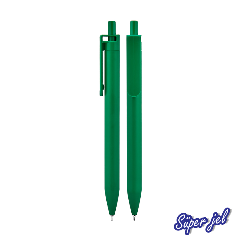  Beyaz Plastik SüpeJeRefiKalem Yeşil