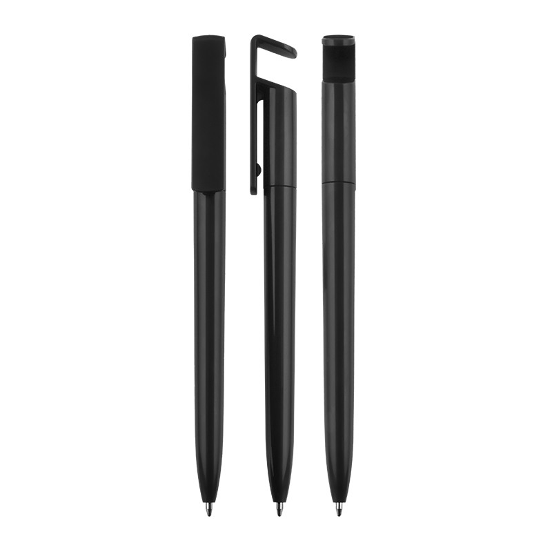  Beyaz Çevirmeli Plastik Tükenmez Kalem Siyah