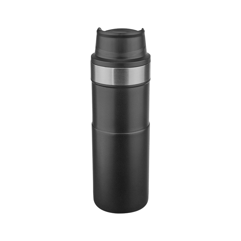  Siyah Çelik Termos / 400 ml