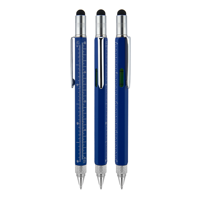  Kırmızı MetaSu Terazili - Tornavidalı Touchpen Kalem Mavi