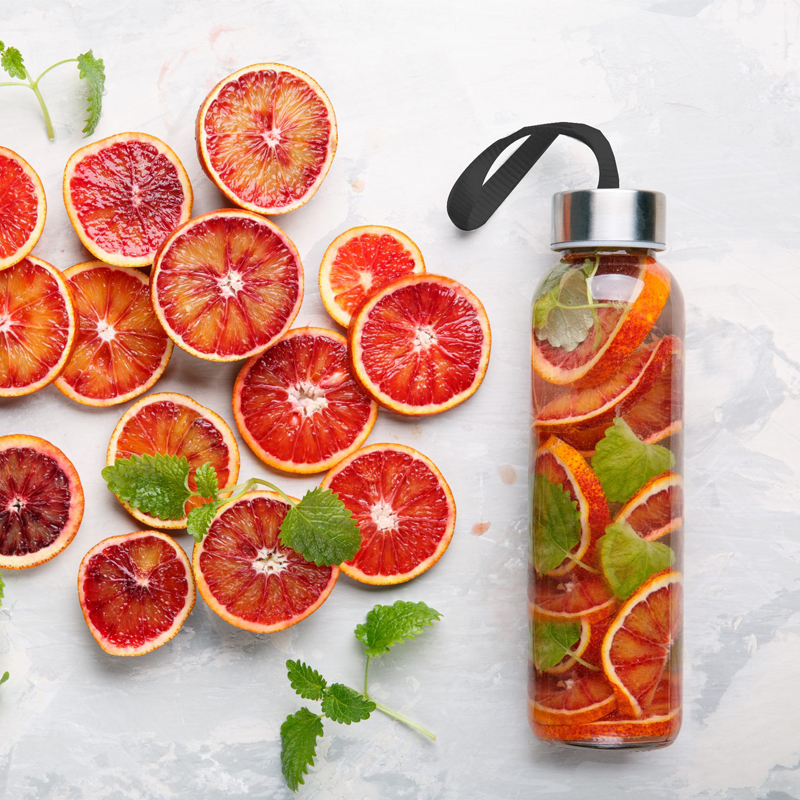  Cam Cam Matara (Siyah Kılıflı) / 500 ml